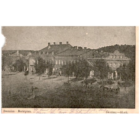 Swenzian - Marktplatz. Swęciany - Rinek.