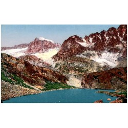 Tatry. Pät jazer. Štit Zeleného plesa 2532 m. Lomnické predhorie. Tatra. Fünf-See. Grünesee-Spitze. Lomnitzer Grat. Tátra. Öt tó