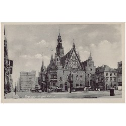 Breslau. Ring mit Rathaus