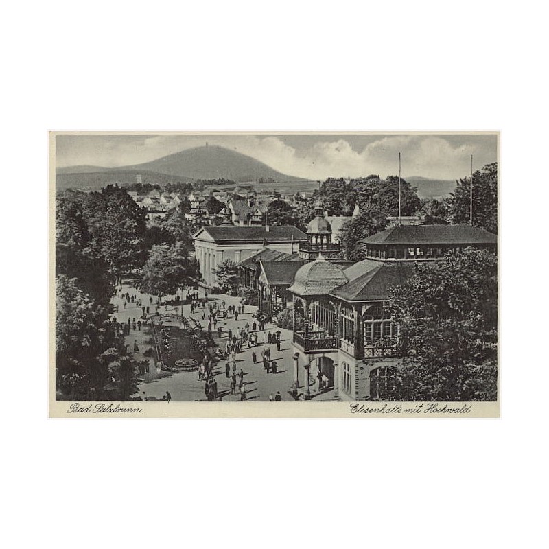 Bad Salzbrunn. Elisenhalle mit Hochwald
