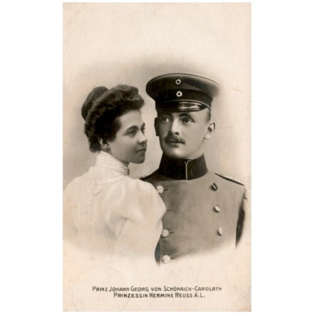 Prinz Johann Georg von Schönaich-Carolath. Prinzessin Hermina Reuss ä. L.