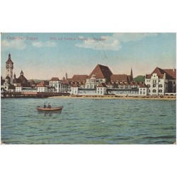 Ostseebad Zoppot - Blick auf Kurhaus, Seesteg u. Warmbad