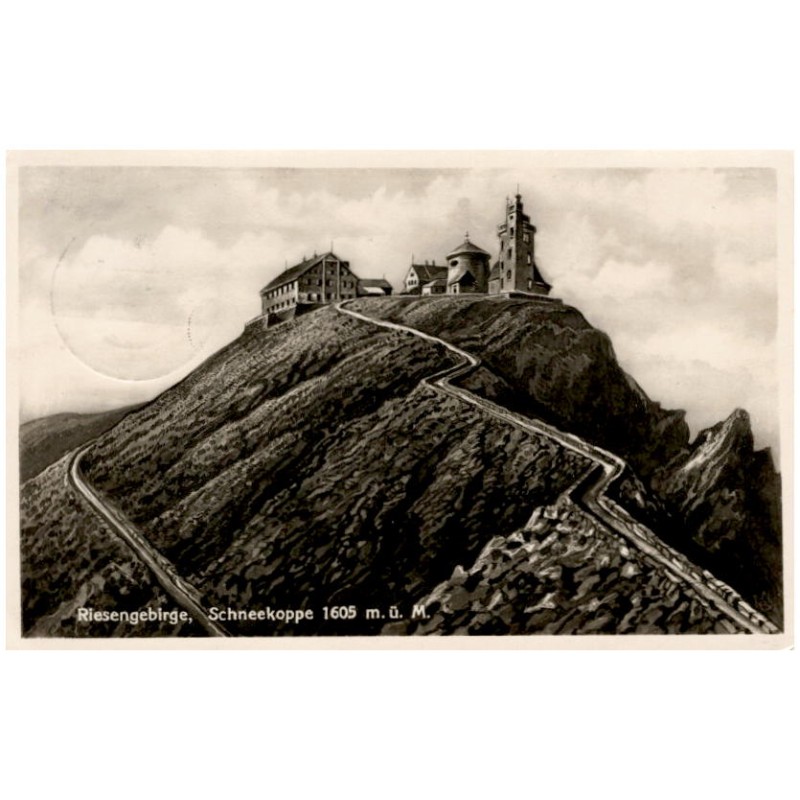 Riesengebirge, Schneekoppe 1605 m ü. M.
