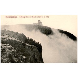 Riesengebirge. Schneegruben mit Baude (1490 m ü. M.).