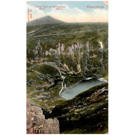 Riesengebirge. Kleiner Teich 1183 m mit Schneekoppe 1605 m