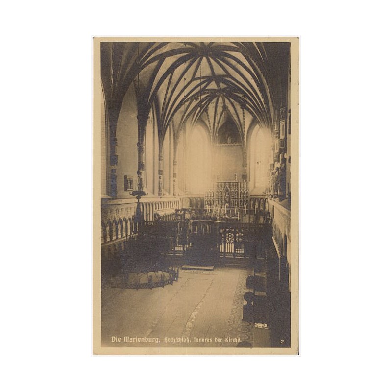 Die Marienburg. Hochschloß, Inneres der Kirche. 2