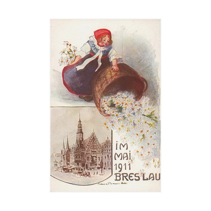 Im Mai 1911 Breslau. Margueritentag Breslau im Mai 1911