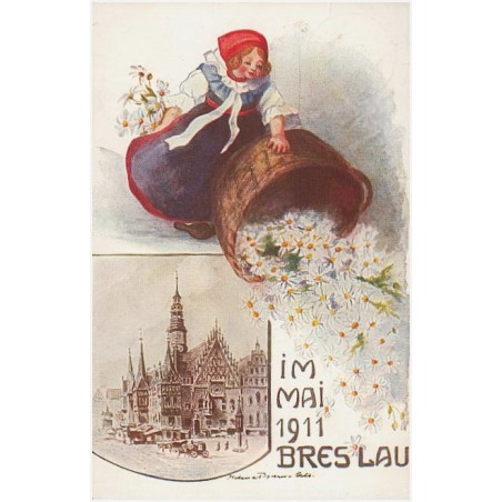 Im Mai 1911 Breslau. Margueritentag Breslau im Mai 1911