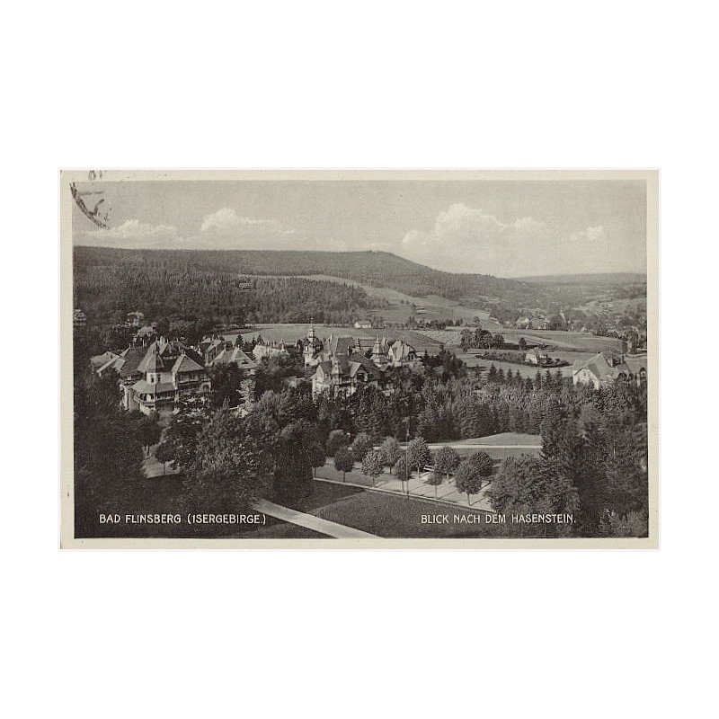 Bad Flinsberg (Isergebirge.). Blick nach dem Hasenstein