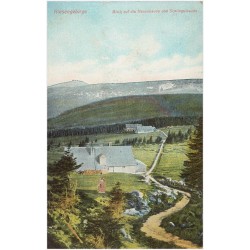 Riesengebirge. Blick auf die Hasenbaude und Schlingelbaude