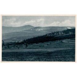 Schlesische Gebirgsbilder. Riesengebirge. Ober-Brückenberg mit Blick nach der Schneekoppe