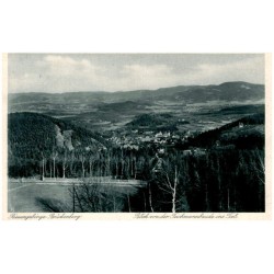 Riesengebirge, Brückenberg. Blick von der Teichmannbaude ins Tal.