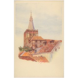 Stan. Błoński Poland - Pologne. Chełmno on the Vistula (Voievodship of Pomorze) Tower of the Parish Church. [...]