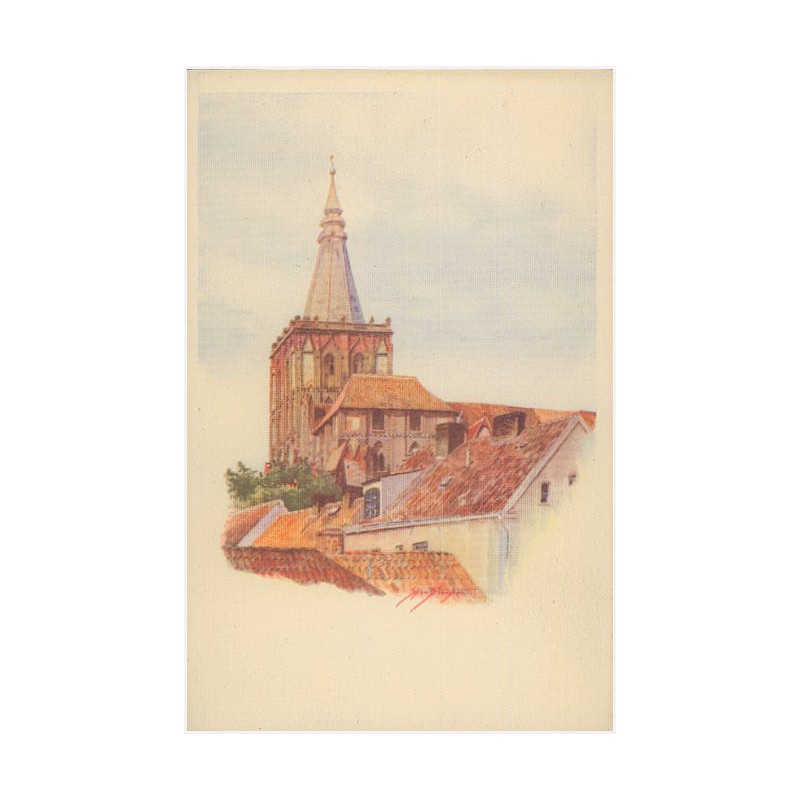 Stan. Błoński Poland - Pologne. Chełmno on the Vistula (Voievodship of Pomorze) Tower of the Parish Church. [...]
