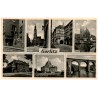 Görlitz. Rathaustreppe. Rathaus. Schönhof. Peterskirche. Stadthalle. Oberl. Gedenkhalle. Neißeviadukt