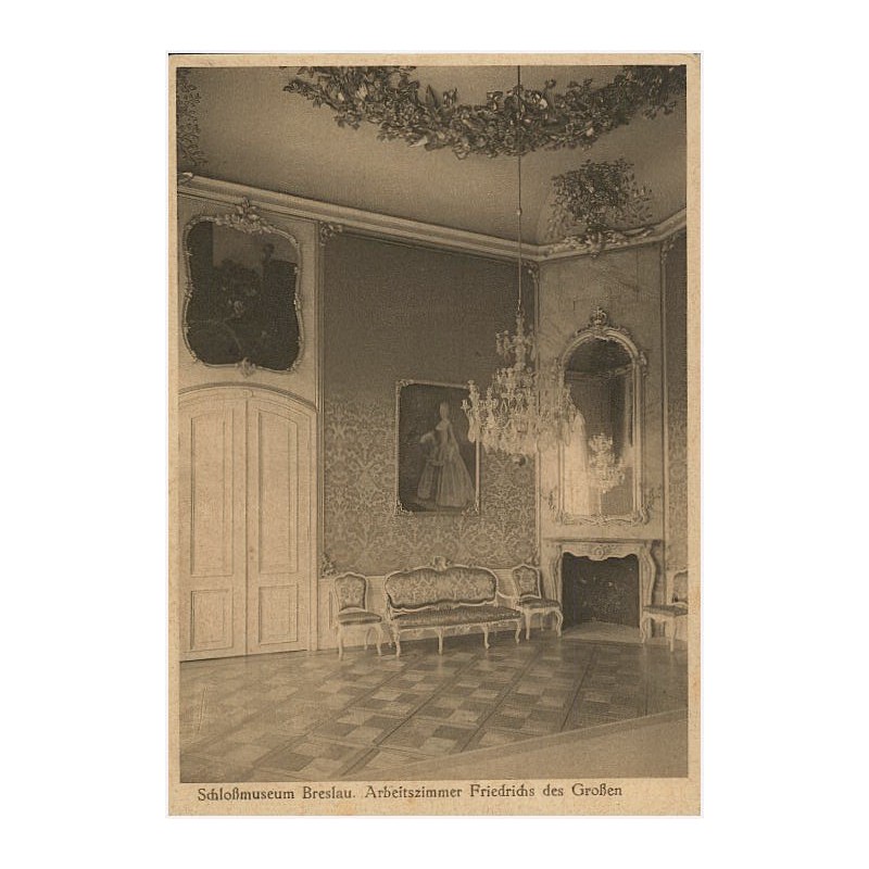 Schloßmuseum Breslau. Arbeitszimmer Friedrichs des Großen