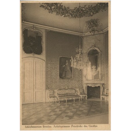 Schloßmuseum Breslau. Arbeitszimmer Friedrichs des Großen