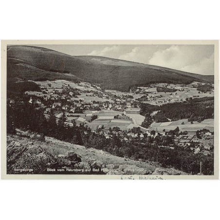 Isergebirge. Blick vom Haumberg auf Bad Flinsberg u. d. Heufuder