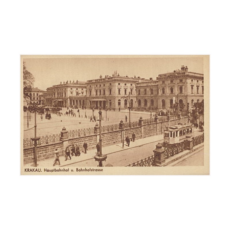 Krakau. Hauptbahnhof u. Bahnhofstrasse