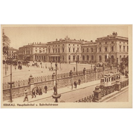 Krakau. Hauptbahnhof u. Bahnhofstrasse