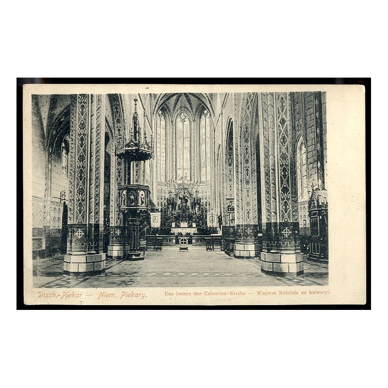 Dtsch.- Piekar - Niem. Piekary.  Das Innere der Calvarien-Kirche - Wnętrze Kościoła na kalwaryi.