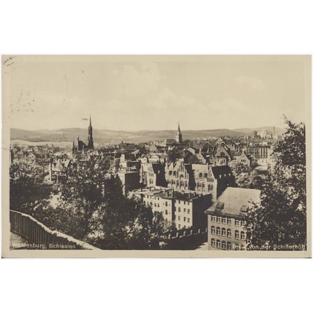 Waldenburg, Schlesien. Blick von der Schillerhöh