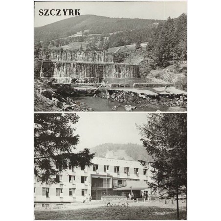 Szczyrk / Rewers: Szczyrk. Wodospad na Żylicy. Dom Wycieczkowy PTTK. fot. J. Korpal, J. Siudecki