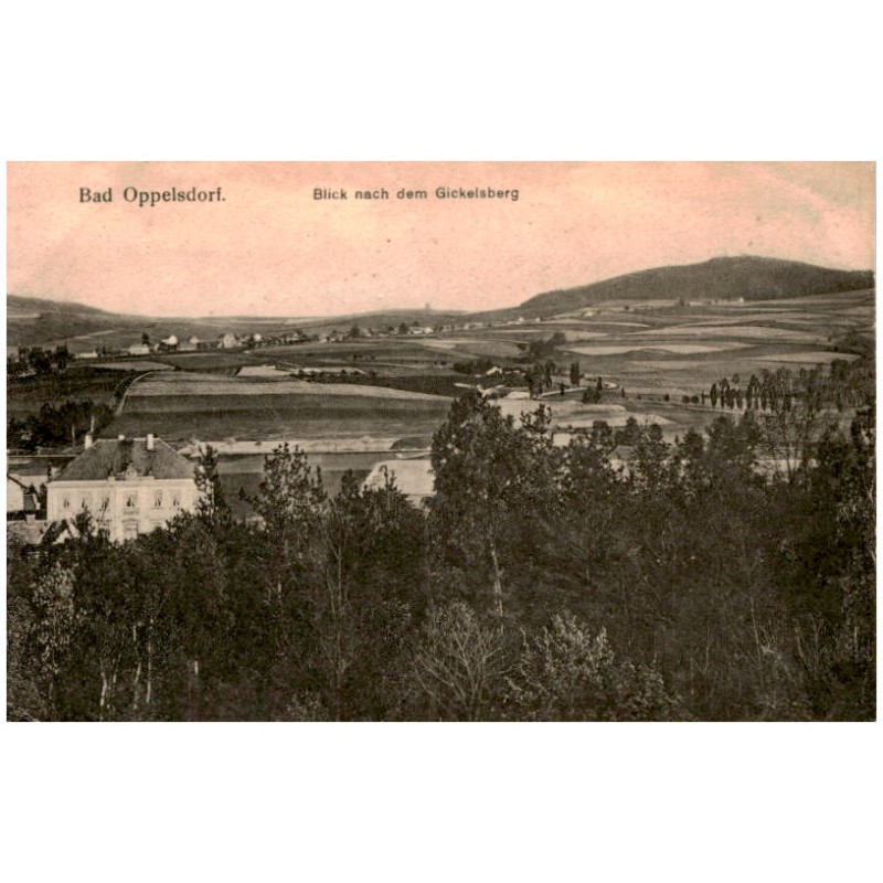 Bad Oppelsdorf. Blick nach dem Gickelsberg