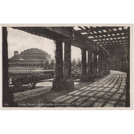 Breslau. Pergola mit Blick auf die Jahrhunderthalle. 3905