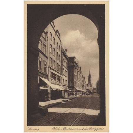 Danzig. Blick v. Stockturm auf die Langgasse