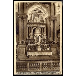 Piekary Śląskie Główny Ołtarz z Cud. Obrazem Matki Boskiej. / Rewers: Deutsch Piekar - Hochaltar mit Gnadenbild / Rewers: Fot. P