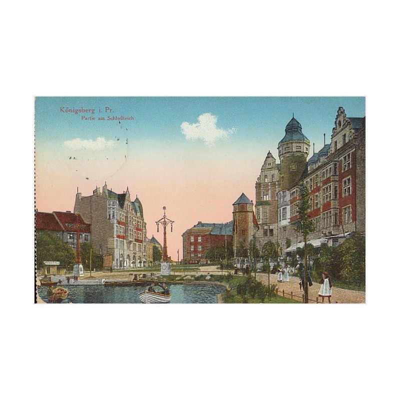 Königsberg i. Pr. Partie am Schloßteich