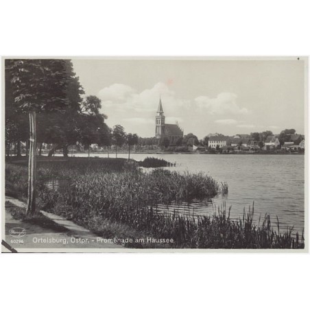 Ortelsburg, Ostpr. - Promenade am Haussee