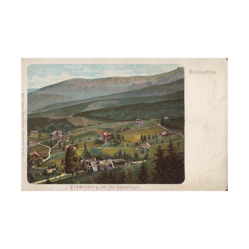 Brückenberg mit dem Schneekoppe. Riesengebirge