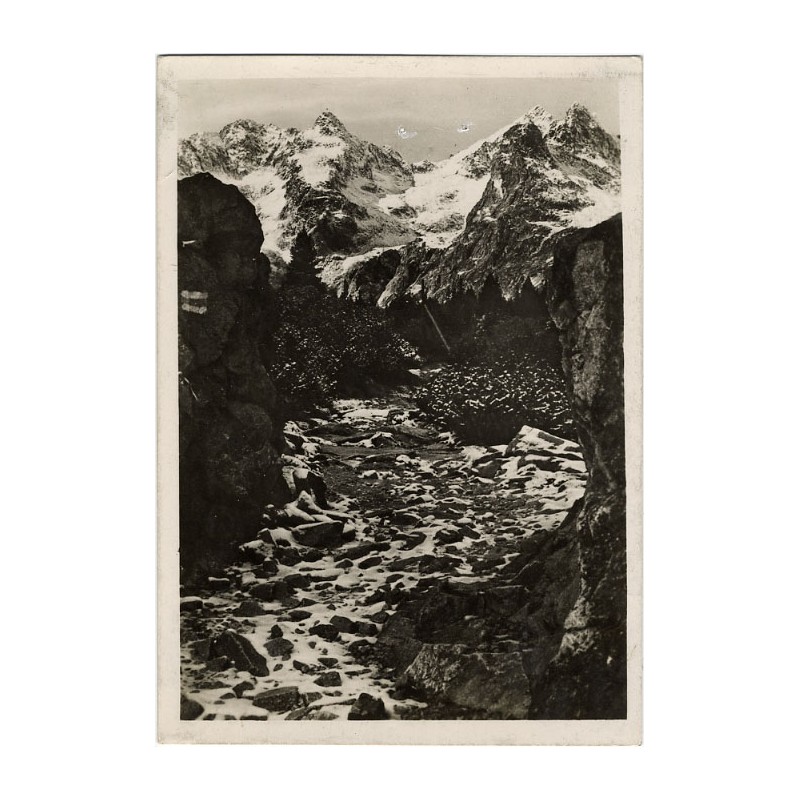 Tatra. Weg zum Grünen See. Tatry. Z drogi do Zielonego Stawu Kieżmarskiego