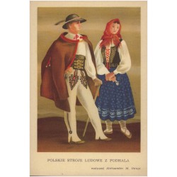 Polskie Stroje Ludowe z Podhala, malował Aleksander M. Haupt