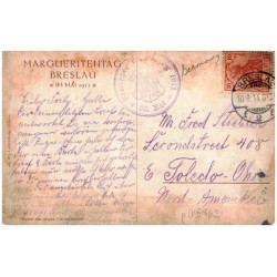 Im Mai 1911 Breslau. Helma Fischer - Oels / Rewers: Margueritentag Breslau im Mai 1911