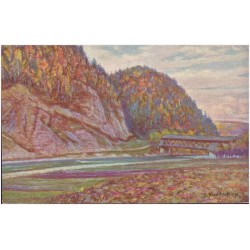 Krościenko - Szczawnica. (Jesień w górach).  Mal. St. Koszeliński