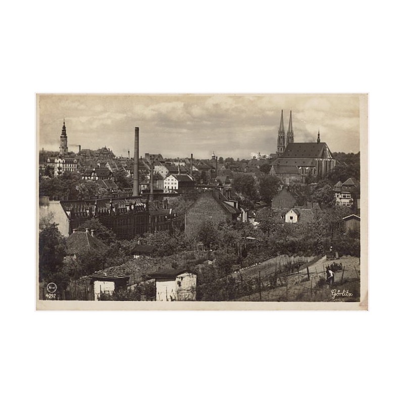 Görlitz  4092. Görlitz i. Schles. mit dr Peterskirche un dem Rathausturm