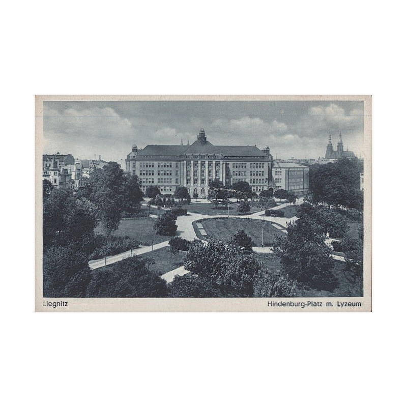 Liegnitz. Hindenburg-Platz m. Lyzeum