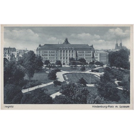 Liegnitz. Hindenburg-Platz m. Lyzeum
