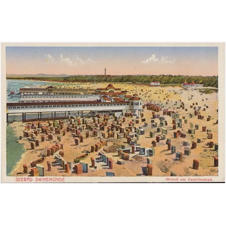 Seebad Swinemünde. Strand am Familienbad