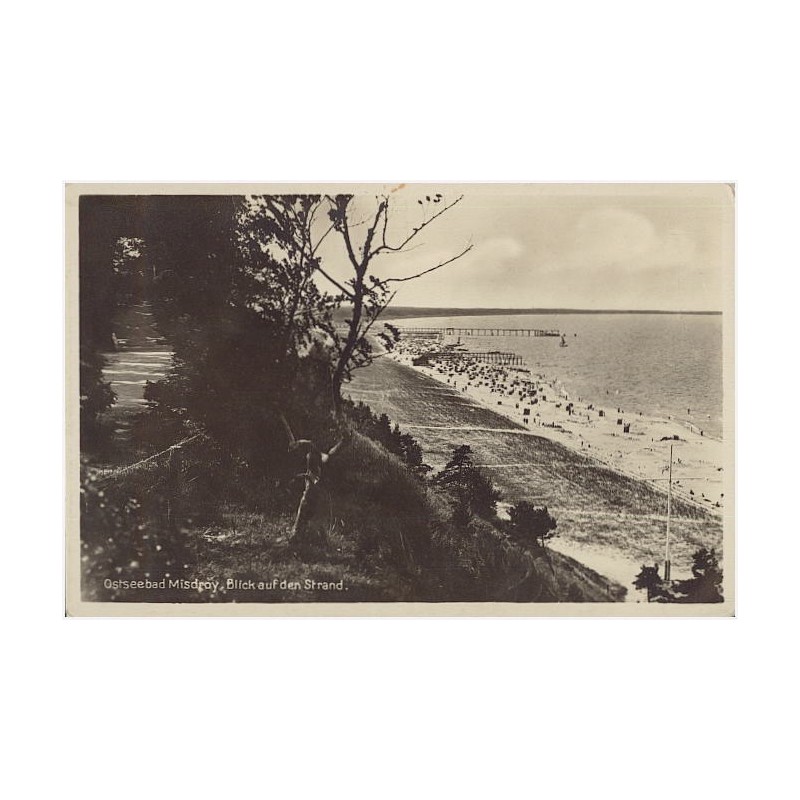 Ostseebad Misdroy. Blick auf den Strand