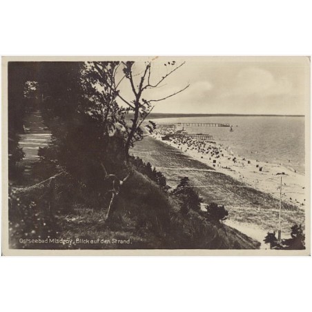 Ostseebad Misdroy. Blick auf den Strand