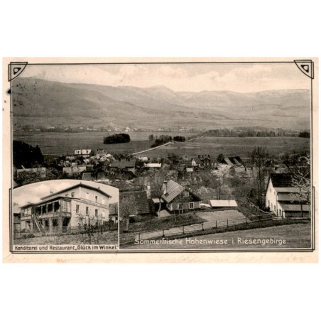 Sommerfrische Hohenwiese i. Riesengebirge. Konditorei und Restaurant "Glück im Winkel."