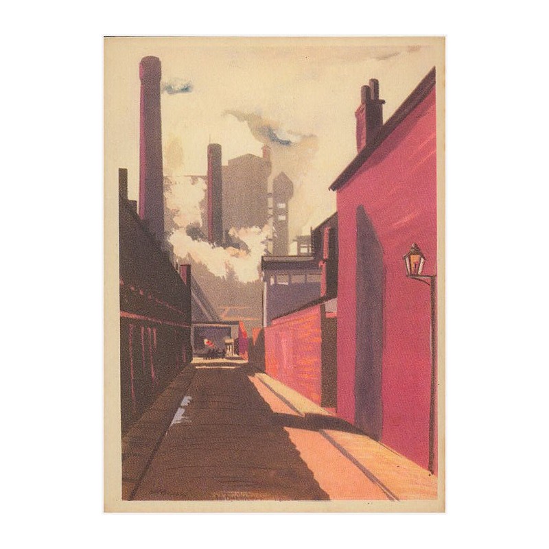 Rewers: Proj. J. M. Brzeski Fragment huty