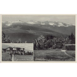 Riesengebirge. Die Schneegruben Bismarckhöhe aus gesehen. Bismarckhöhe 714 m.ü.M
