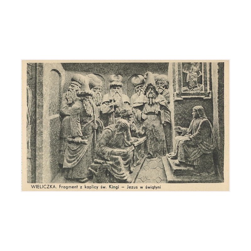 Wieliczka. Fragment z kaplicy św. Kingi - Jezus w świątyni