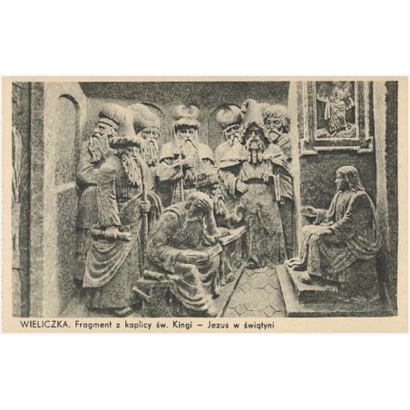 Wieliczka. Fragment z kaplicy św. Kingi - Jezus w świątyni