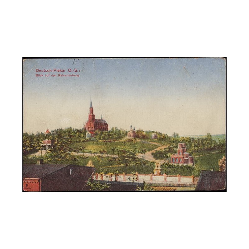 Deutsch-Piekar O.-S.: Blick auf den Kalvarienberg.